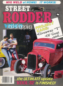 STREET RODDER 1986 MAR - RESTORING A MANGLED '35 FORD GRILLE, MIG TEST